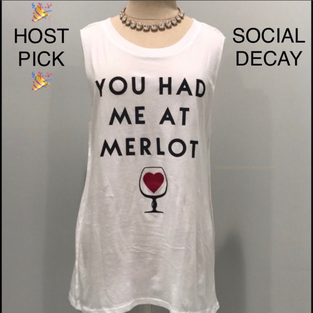 💯✅ AUTHENTIC SOCIAL DECAY MERLOT🍷 GRAPHIC TOP